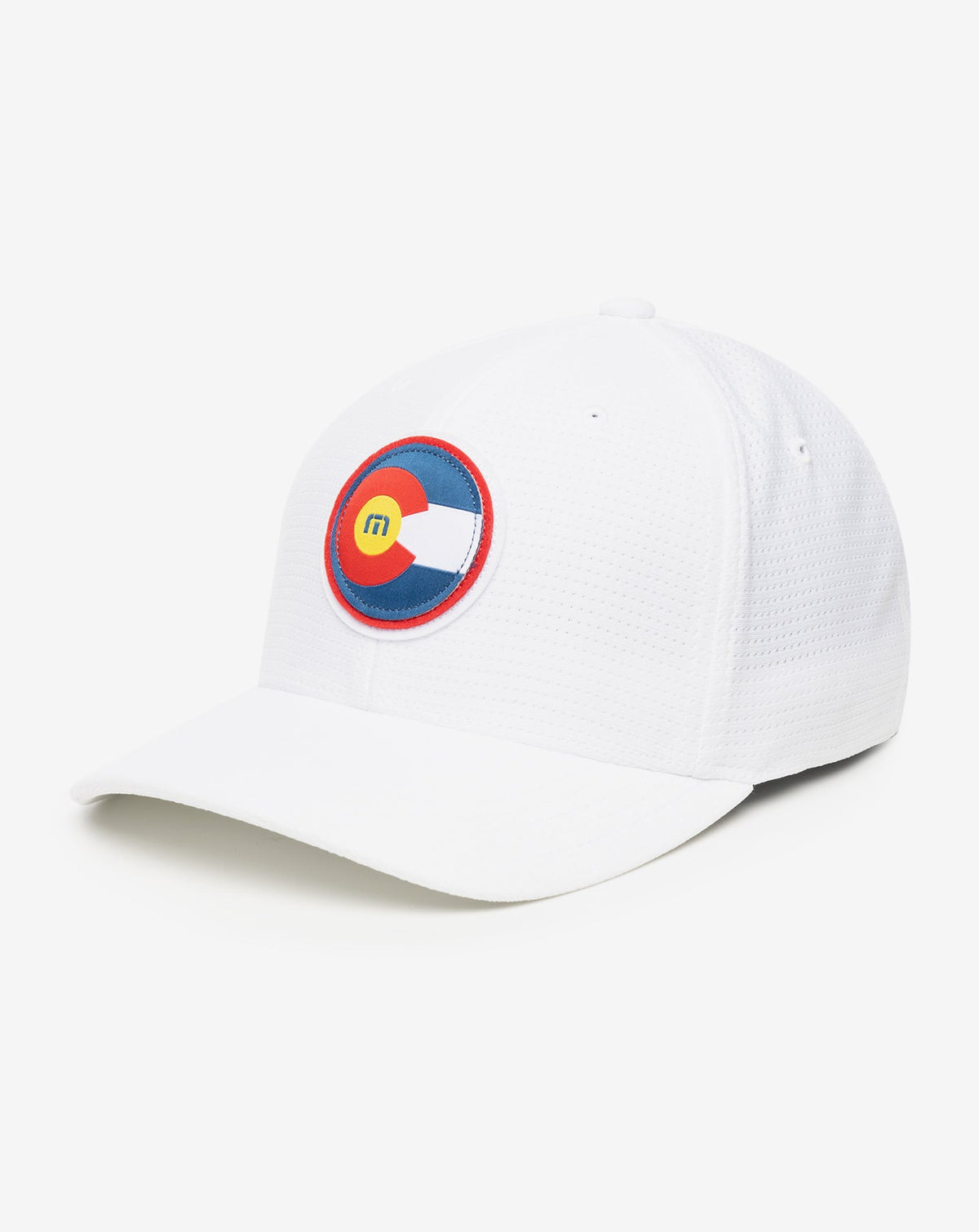 Hop Boulders Fitted Hat White | Travis Mathew