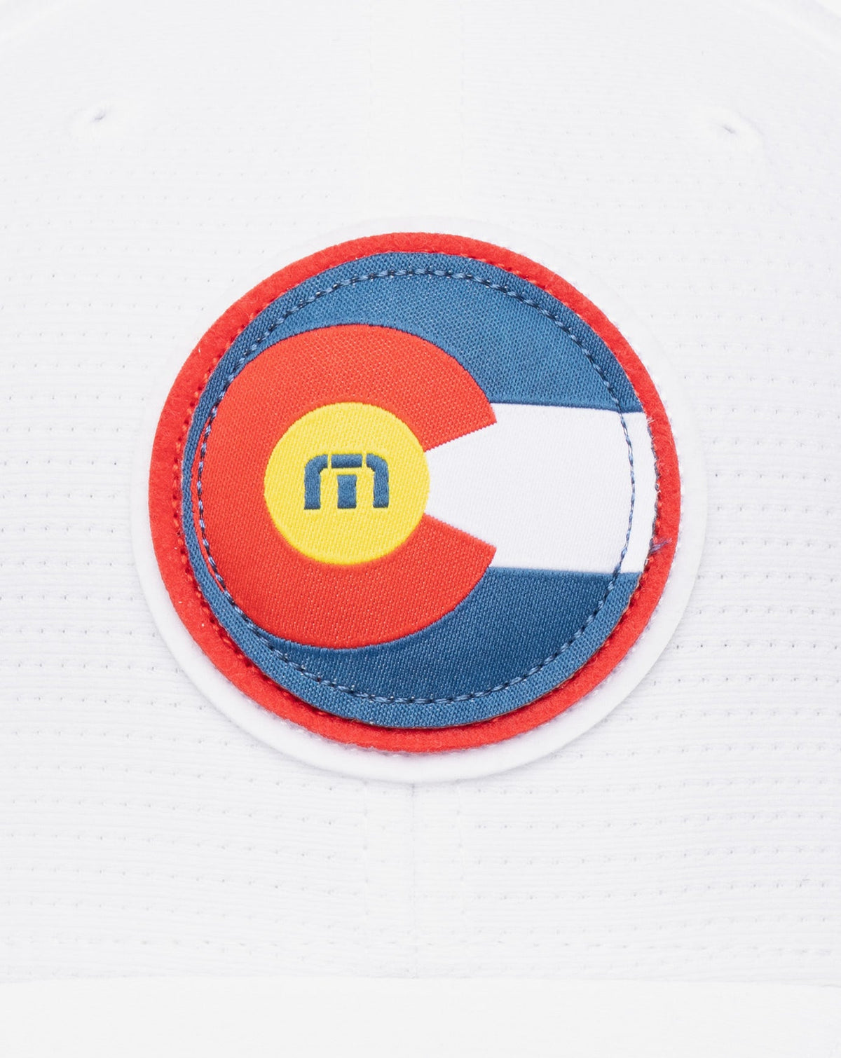 Hop Boulders Fitted Hat White | Travis Mathew