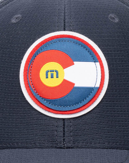 Hop Boulders Fitted Hat Navy | Travis Mathew