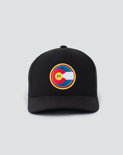 Hop Boulders Fitted Hat Black | Travis Mathew