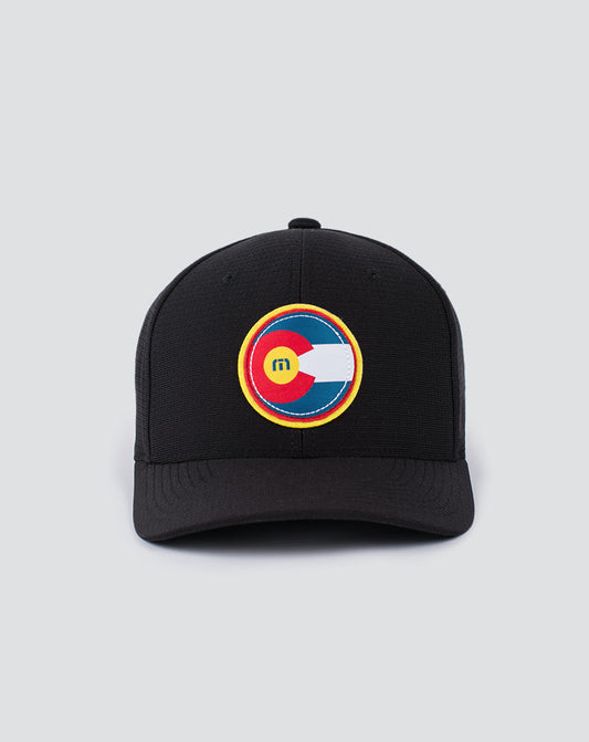 Hop Boulders Fitted Hat Black | Travis Mathew