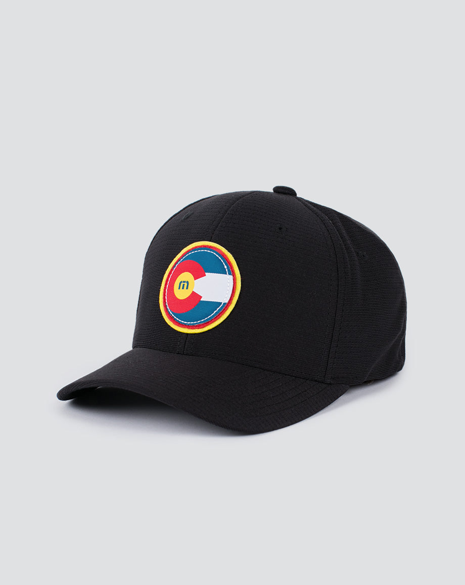 Hop Boulders Fitted Hat Black | Travis Mathew
