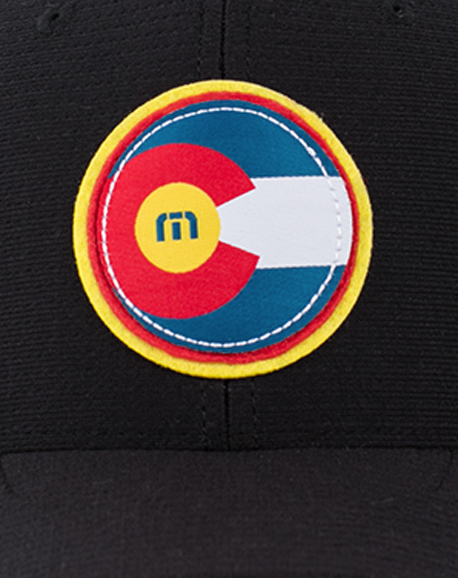 Hop Boulders Fitted Hat Black | Travis Mathew