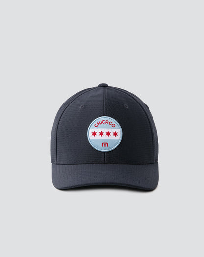Wonder City Fitted Hat Navy | Travis Mathew