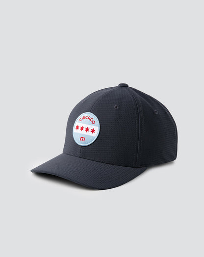 Wonder City Fitted Hat Navy | Travis Mathew