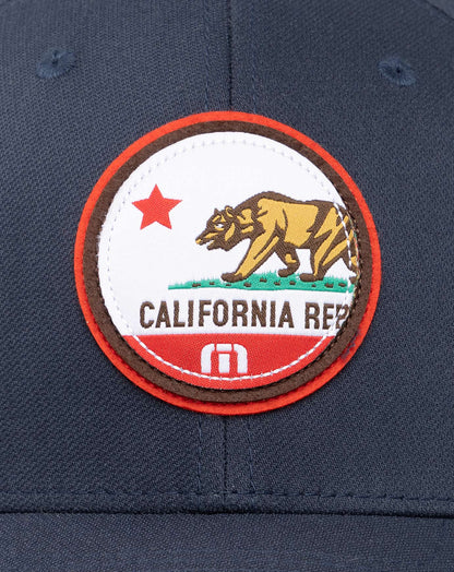 Cali Patch 3.0 Fitted Hat Blue Nights | Travis Mathew