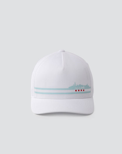 Fosse Fitted Hat White | Travis Mathew