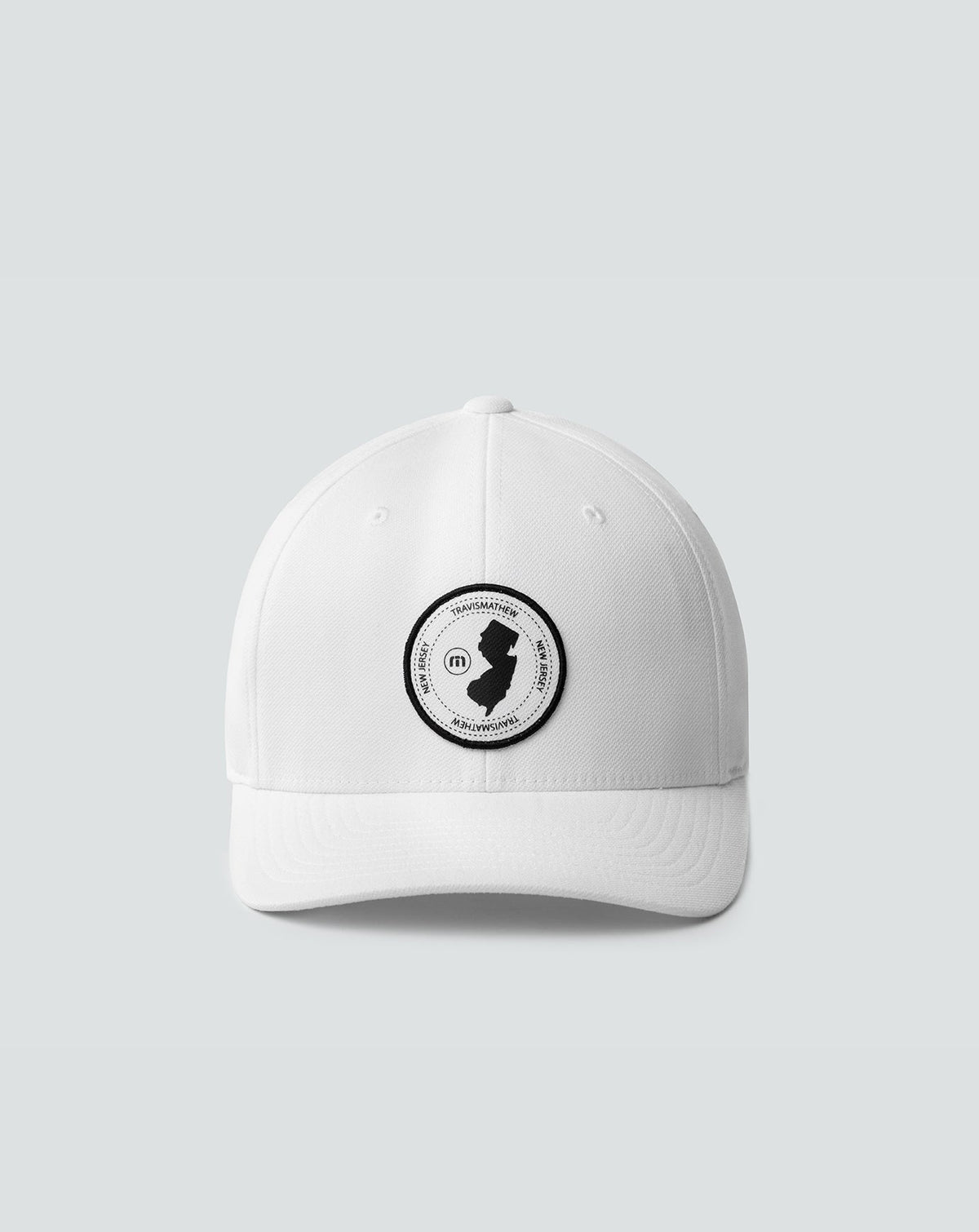 East Coast Time Fitted Hat White | Travis Mathew