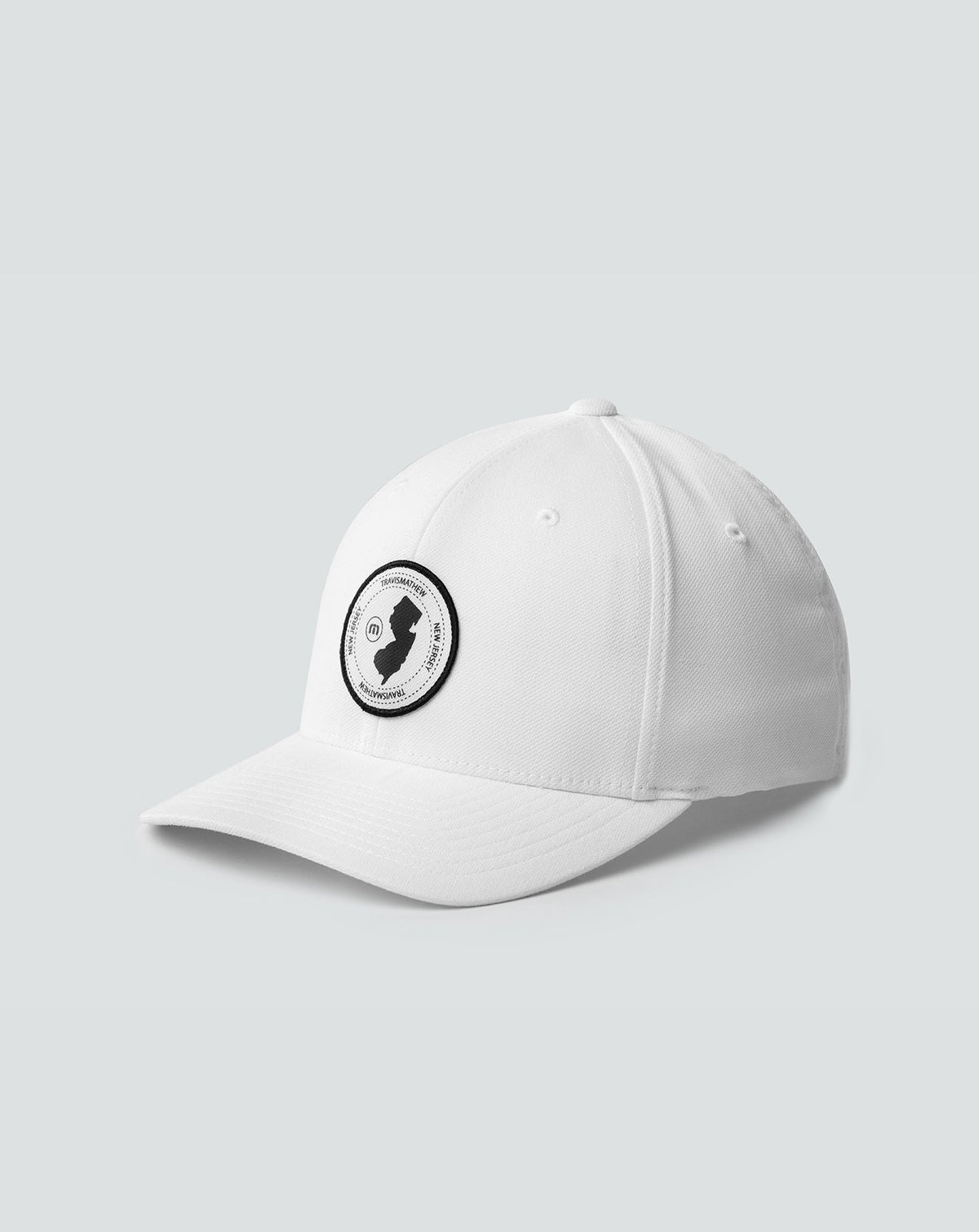 East Coast Time Fitted Hat White | Travis Mathew