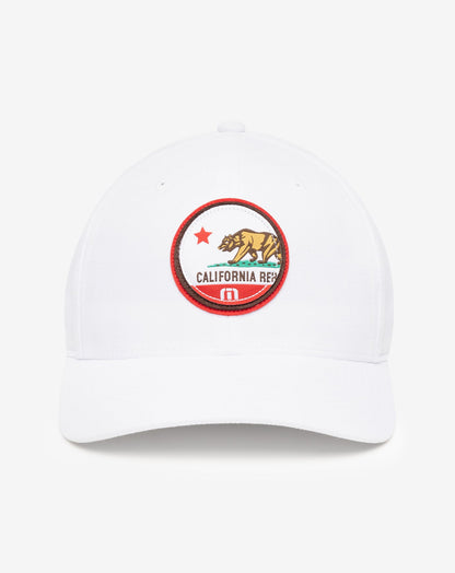 Cali Patch 3.0 Fitted Hat White | Travis Mathew