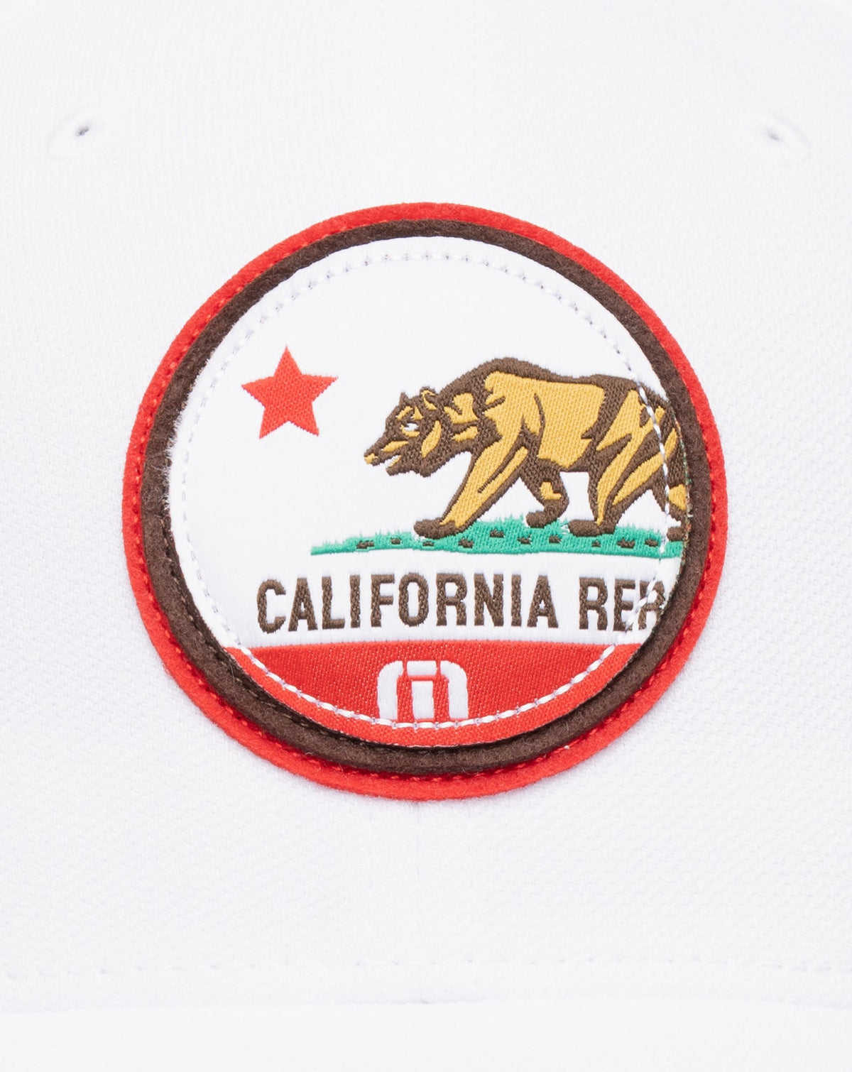Cali Patch 3.0 Fitted Hat White | Travis Mathew