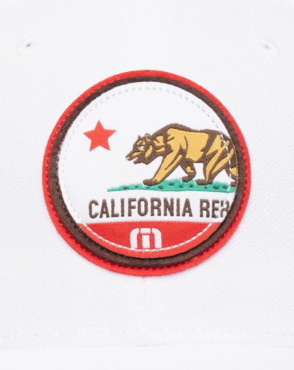 Cali Patch 3.0 Fitted Hat White | Travis Mathew
