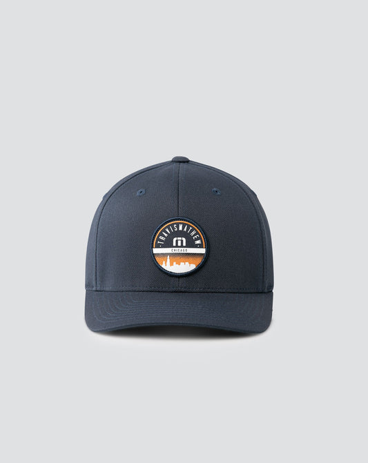 Lincoln Park Fitted Hat Blue Nights | Travis Mathew