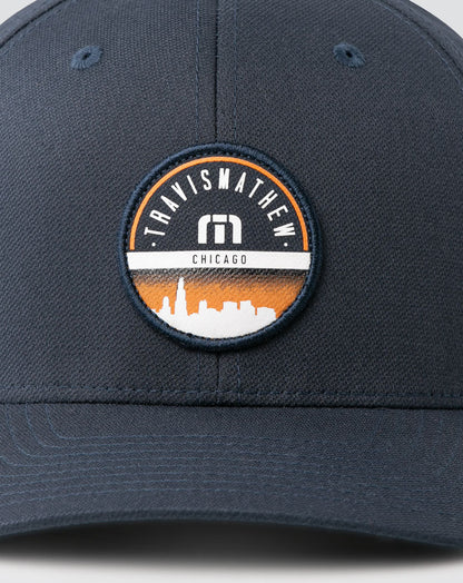 Lincoln Park Fitted Hat Blue Nights | Travis Mathew