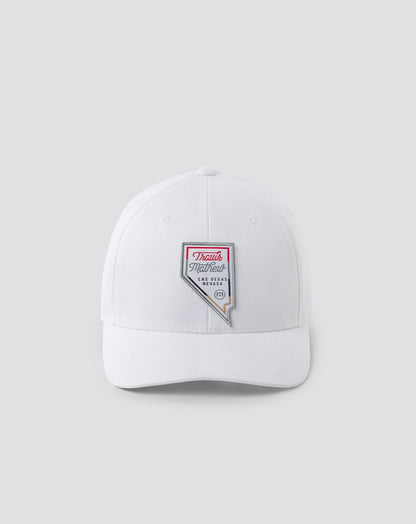 Interstate 15 Fitted Hat White | Travis Mathew