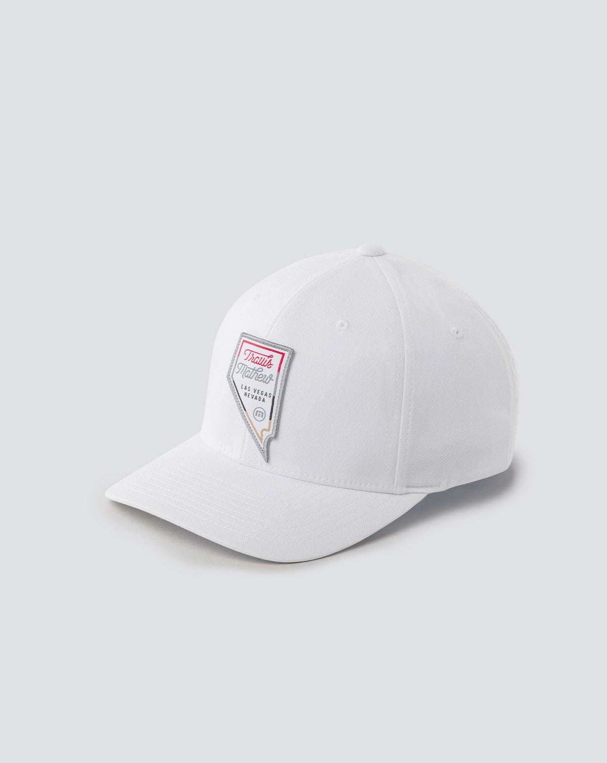 Interstate 15 Fitted Hat White | Travis Mathew