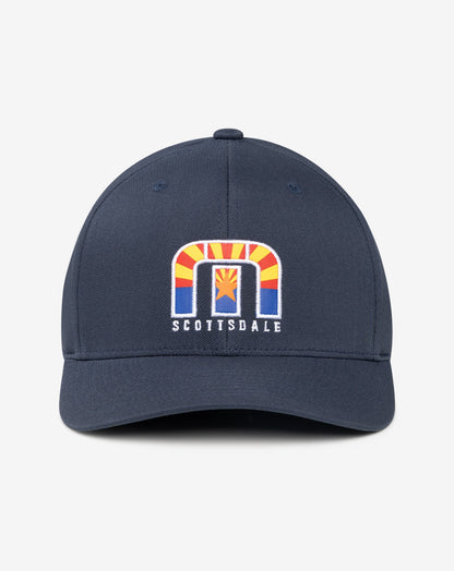 Angels Window Fitted Hat Blue Nights | Travis Mathew