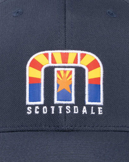 Angels Window Fitted Hat Blue Nights | Travis Mathew