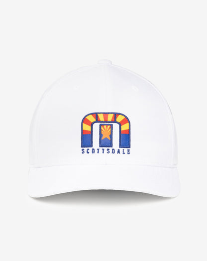 Angels Window Fitted Hat White | Travis Mathew