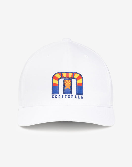 Angels Window Fitted Hat White | Travis Mathew