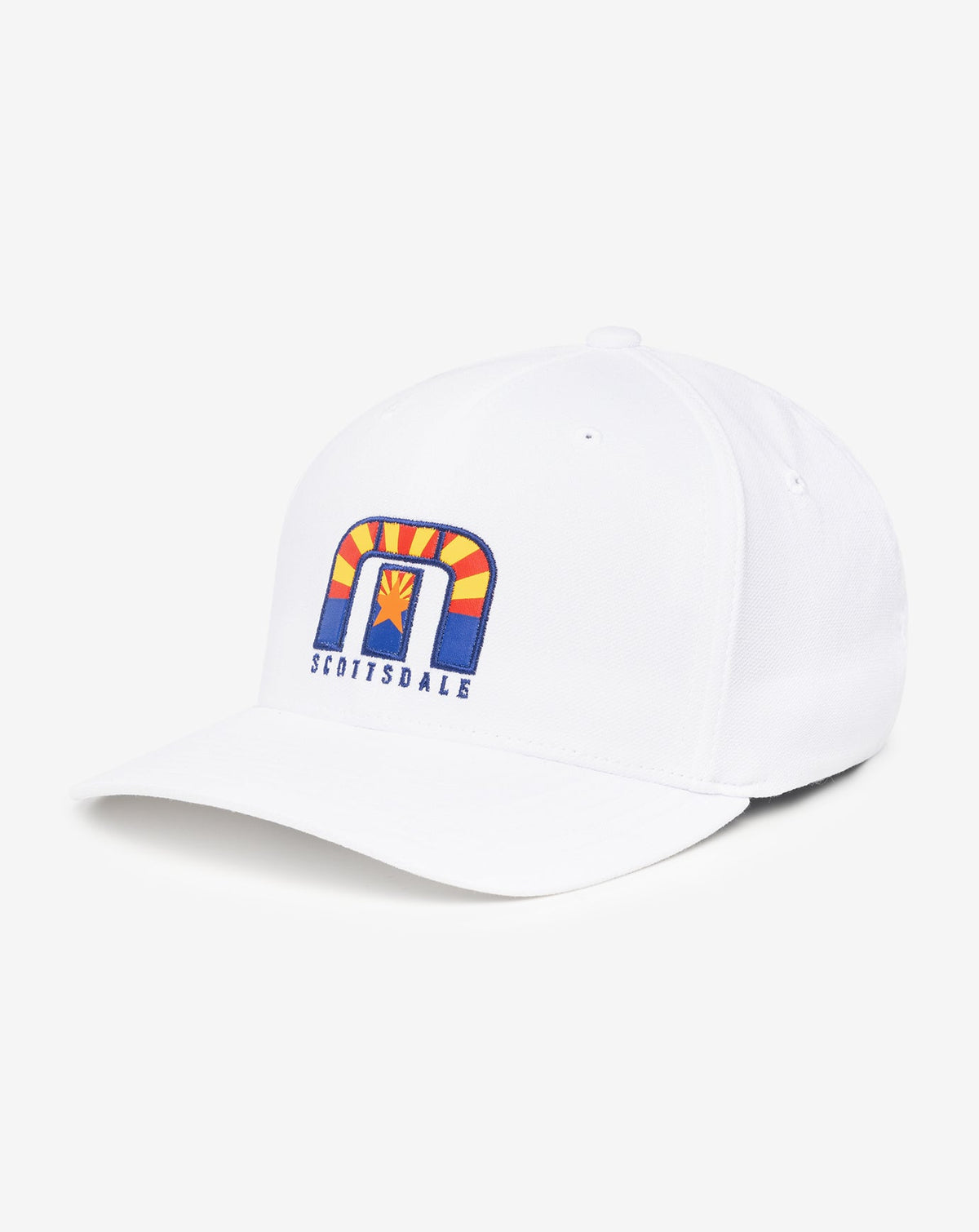 Angels Window Fitted Hat White | Travis Mathew