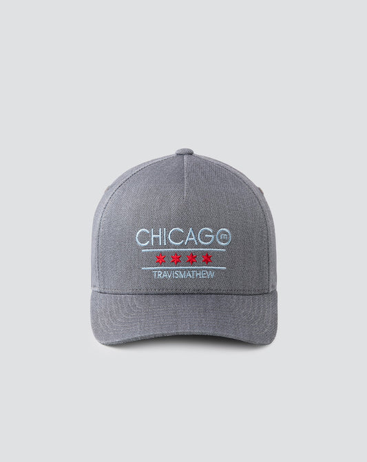 South Side Fitted Hat Heather Quiet Shade | Travis Mathew