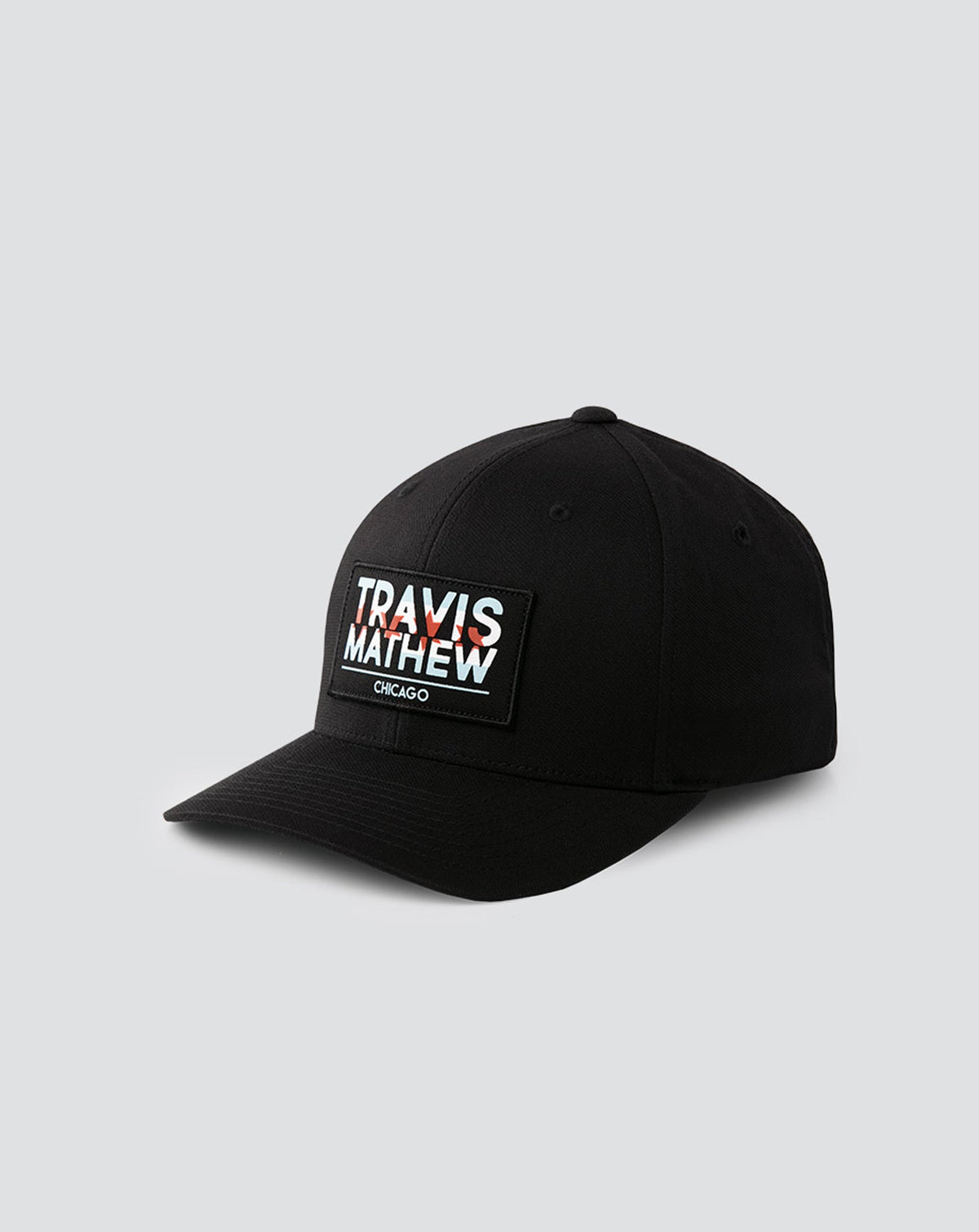 Bulls Take The Court Fitted Hat Black | Travis Mathew