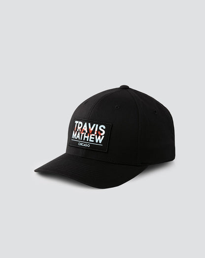Bulls Take The Court Fitted Hat Black | Travis Mathew