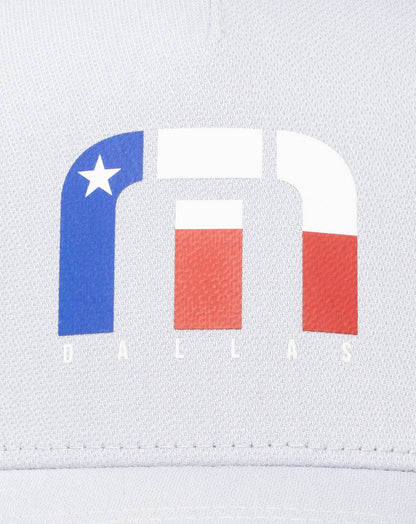 Lets Line Dance Dallas Fitted Hat Heather Grey | Travis Mathew
