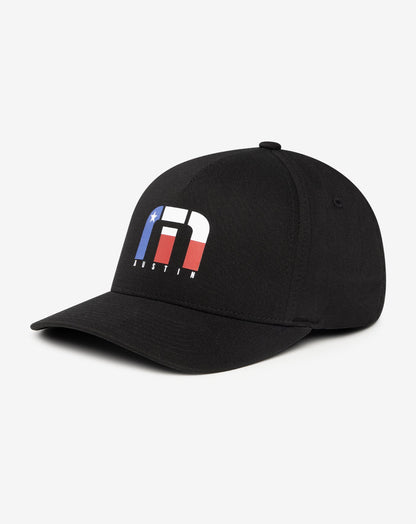 Lets Line Dance Austin Fitted Hat Black | Travis Mathew