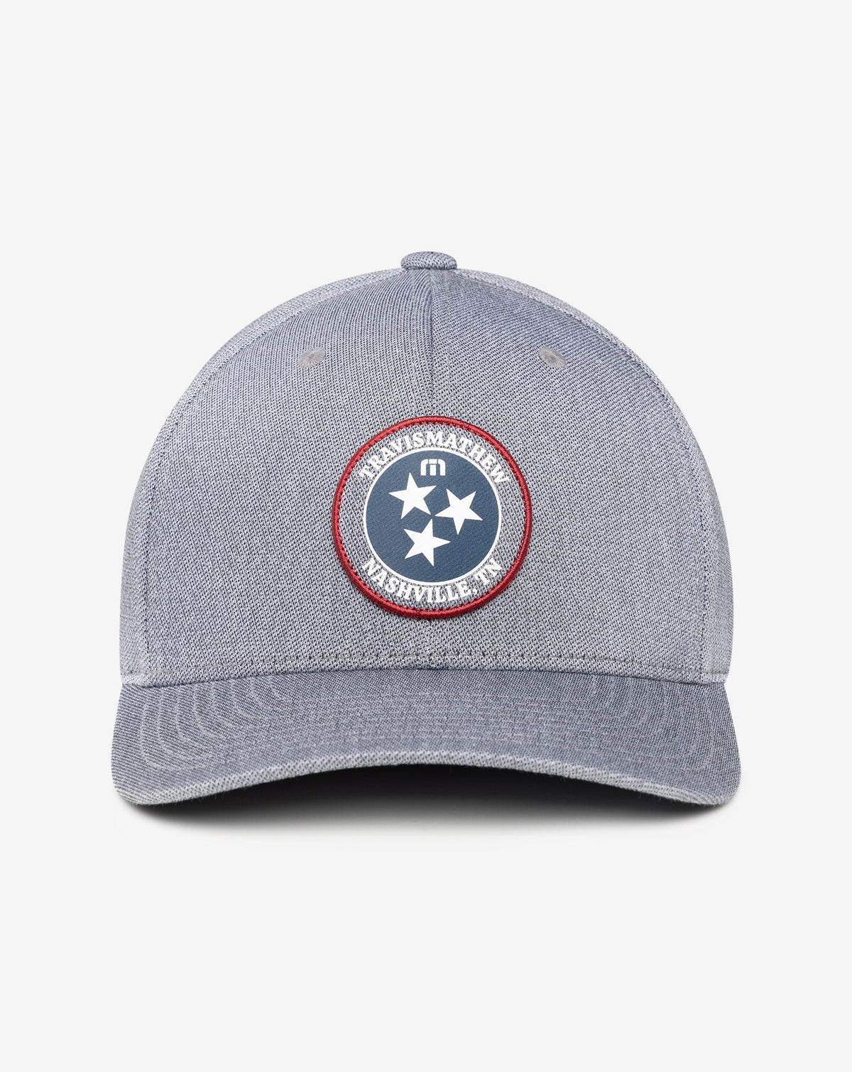 Whiskey Neat Fitted Hat Heather Quiet Shade | Travis Mathew