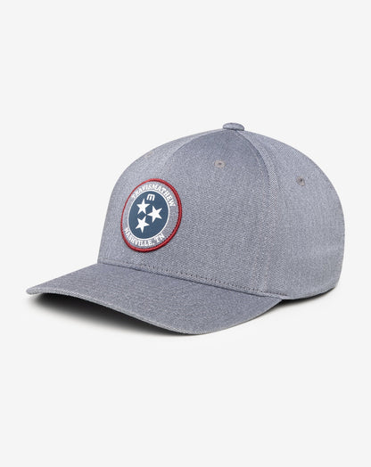 Whiskey Neat Fitted Hat Heather Quiet Shade | Travis Mathew