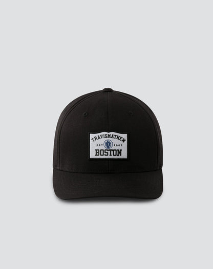 Boylston Fitted Hat Black | Travis Mathew