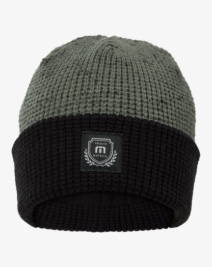 Cloud Waffle Beanie Dark Olive | Travis Mathew