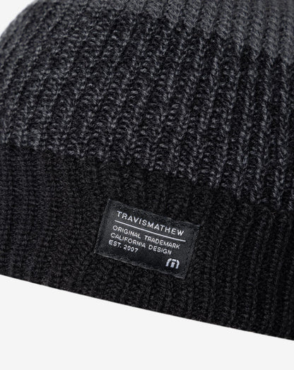 Prevailing Winds Beanie Heather Black | Travis Mathew