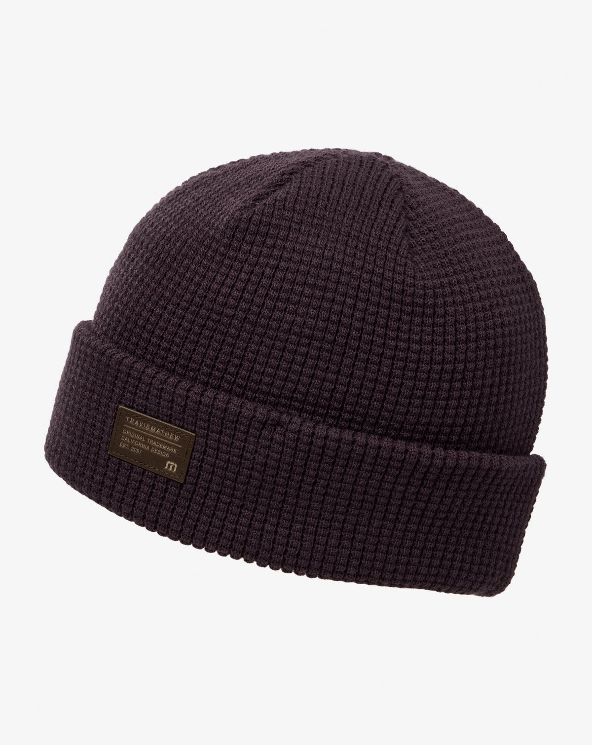 Cloud Waffle Beanie Plum | Travis Mathew