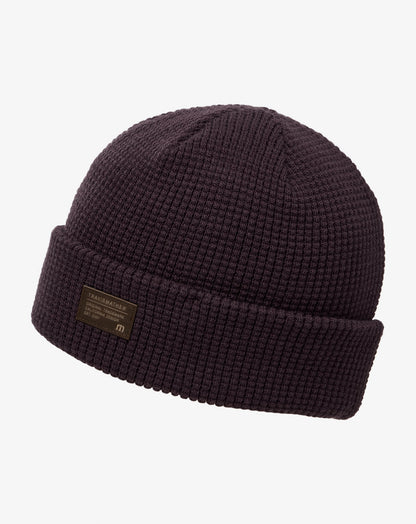 Cloud Waffle Beanie Plum | Travis Mathew