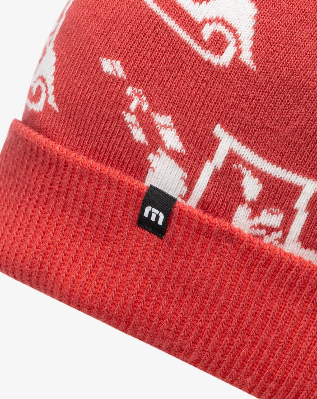 Home Soon Beanie Red | Travis Mathew