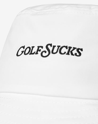 Golf Sucks Bucket Hat White | Travis Mathew