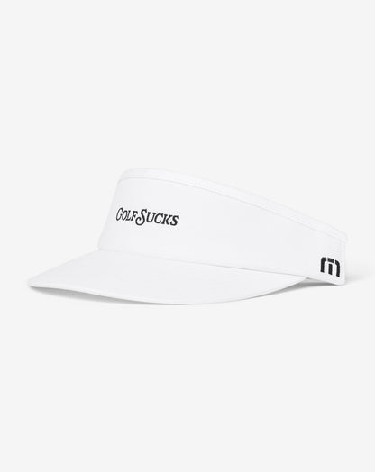 Golf Sucks Visor White | Travis Mathew