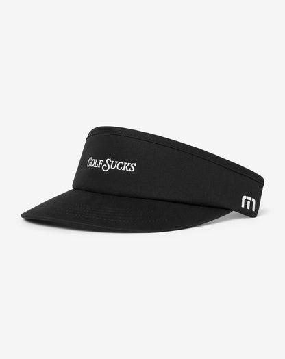 Golf Sucks Visor Black | Travis Mathew