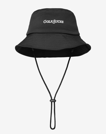 Golf Sucks Bucket Hat Black | Travis Mathew