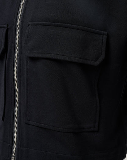 Friday Doubleknit Utility Jacket Black | Travis Mathew