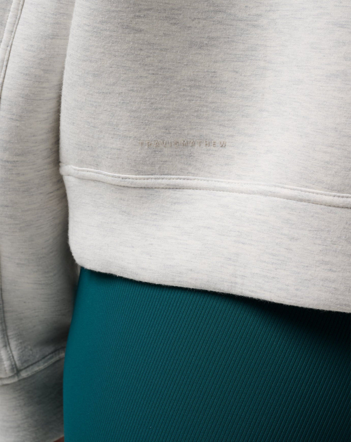 Cloudscape Button Down Heather Light Grey | Travis Mathew