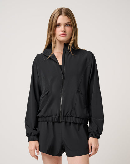 BreezeBlend Travel Day Jacket Black | Travis Mathew