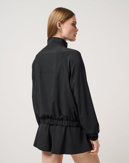 BreezeBlend Travel Day Jacket Black | Travis Mathew