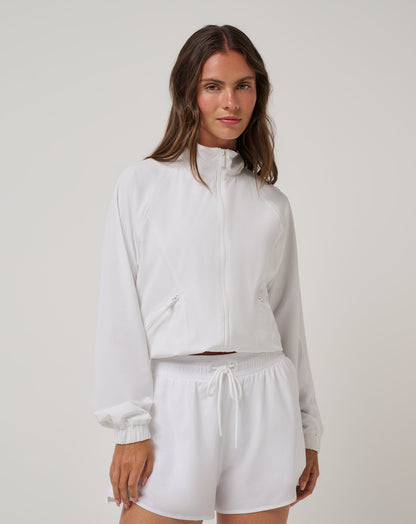BreezeBlend Travel Day Jacket White | Travis Mathew