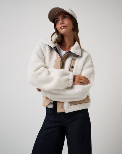 Artful Sherpa Jacket Snow White | Travis Mathew