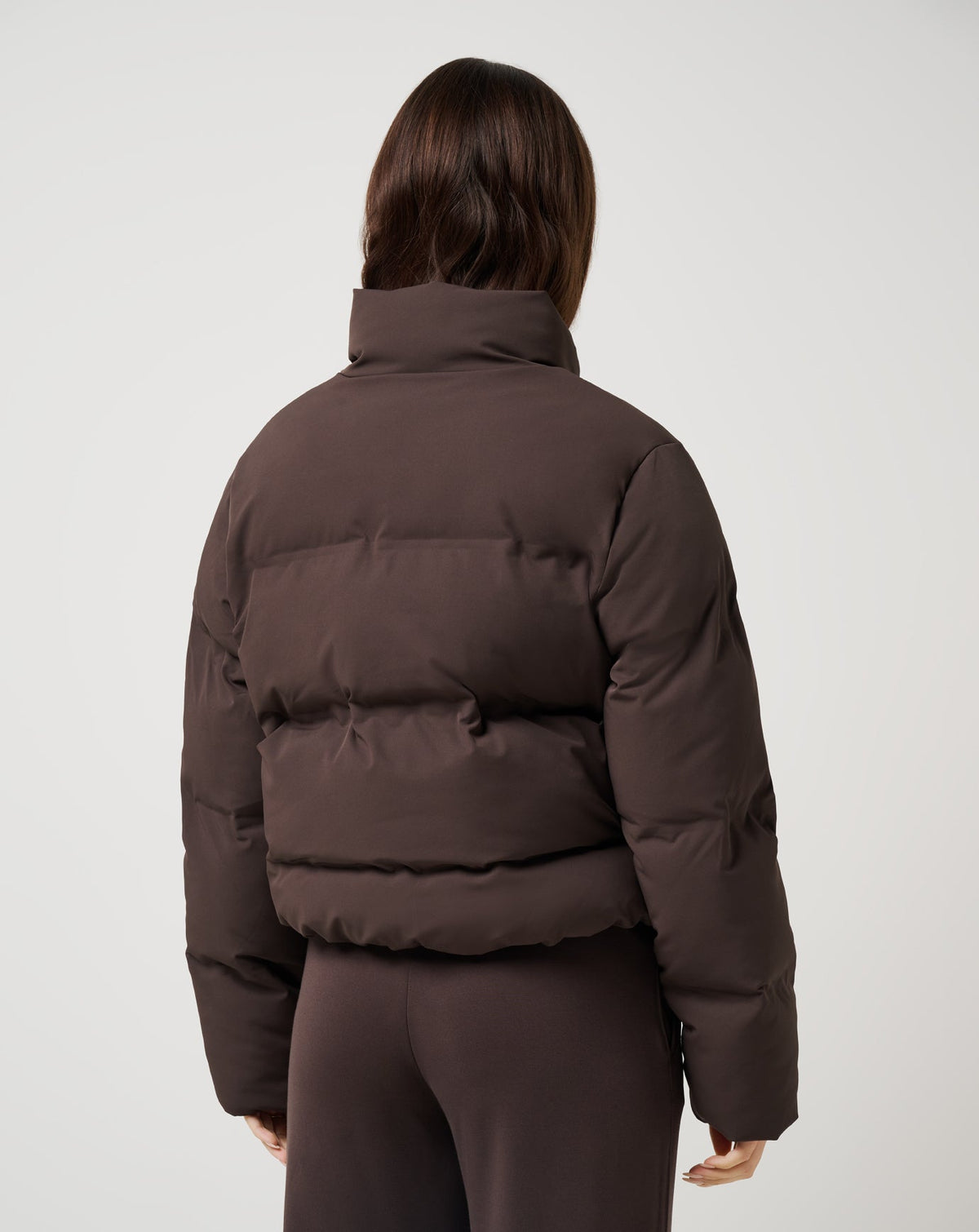 Moontide Bonded Puffer Jacket Coffee Grounds | Travis Mathew