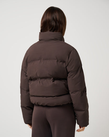 Moontide Bonded Puffer Jacket Coffee Grounds | Travis Mathew
